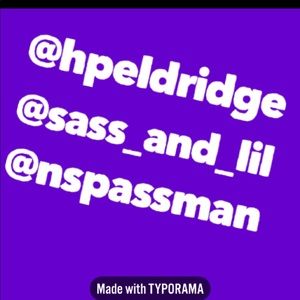 My family’s and my closet.